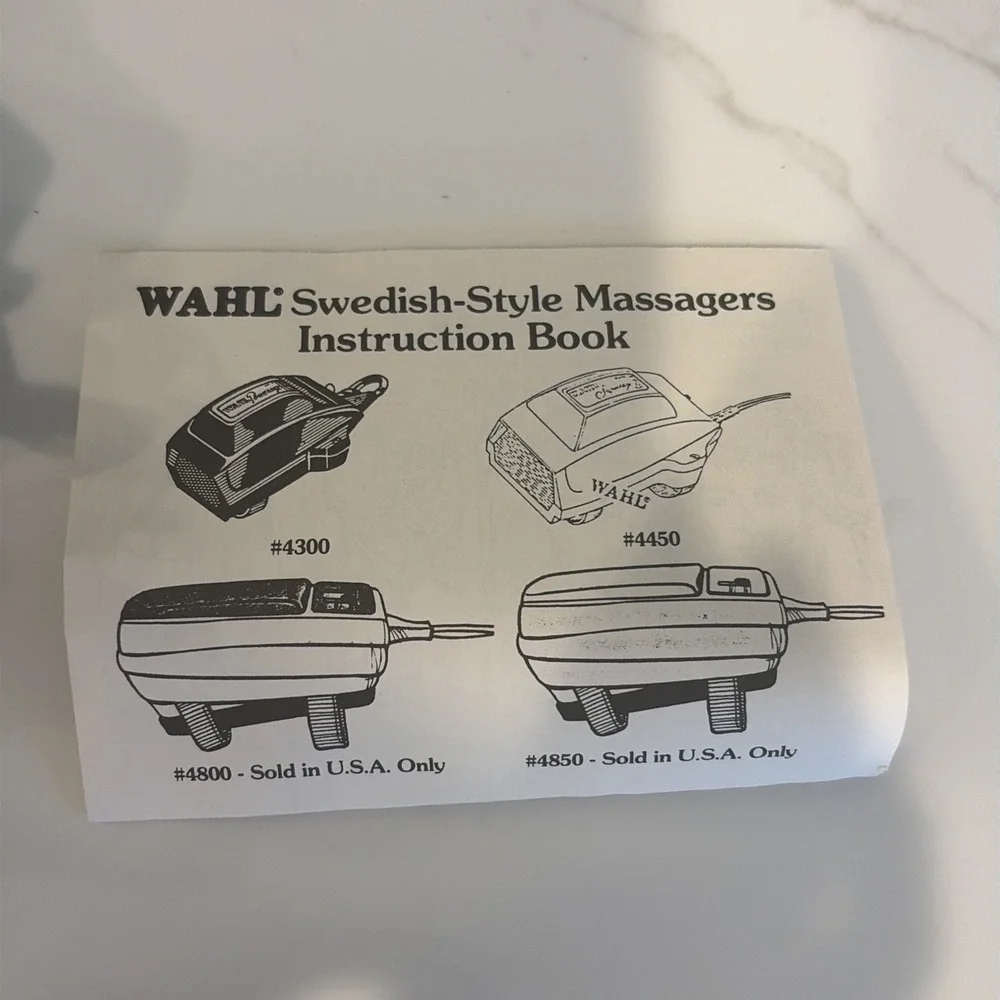 VINTAGE Wahl Powersage- Model 4300 Electric Massager Strong Tested Works!